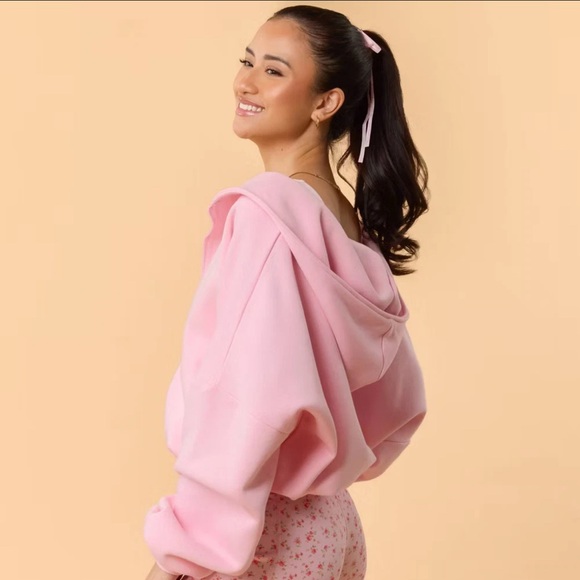 NWT Blogilates Pink Marshmallow Hoodie M